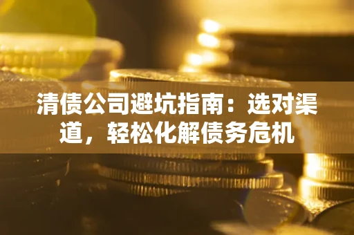 武汉清债公司避坑指南：选对渠道，轻松化解债务危机