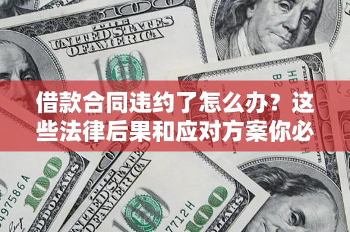 武汉借款合同违约了怎么办？这些法律后果和应对方案你必须知道