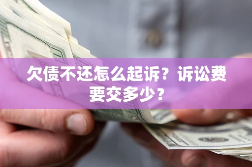 武汉欠债不还怎么起诉？诉讼费要交多少？