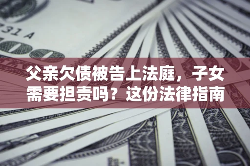 武汉父亲欠债被告上法庭，子女需要担责吗？这份法律指南必须看完