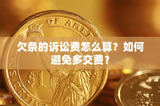 武汉欠条的诉讼费怎么算？如何避免多交费？