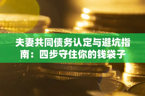 武汉夫妻共同债务认定与避坑指南：四步守住你的钱袋子