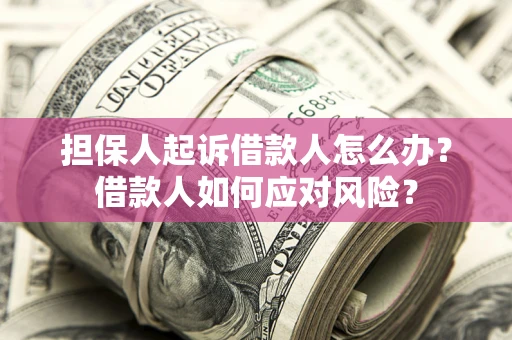 武汉担保人起诉借款人怎么办？借款人如何应对风险？