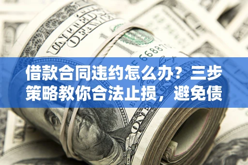 武汉借款合同违约怎么办？三步策略教你合法止损，避免债务危机升级