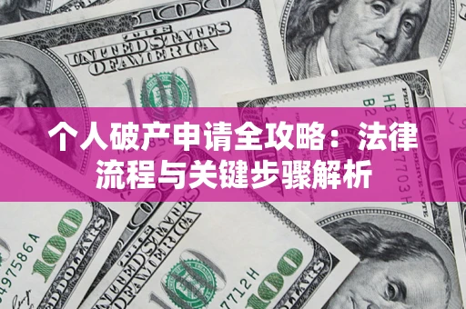 武汉个人破产申请全攻略：法律流程与关键步骤解析