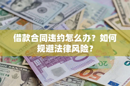 武汉借款合同违约怎么办？如何规避法律风险？